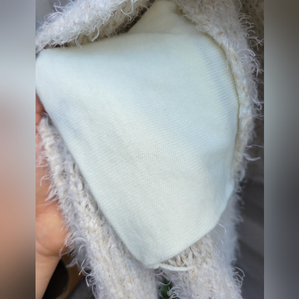 Style & Co. Cream Textured Open-Front Sweater - Picture 3 of 10
